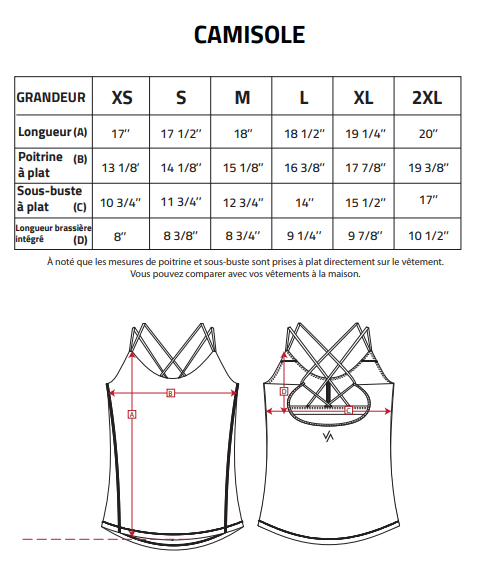 Image of Camisole top intégré - COLLECTION 2026